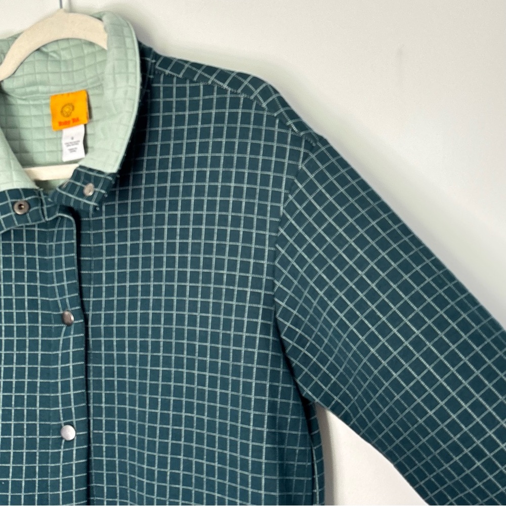Ruby Rd Windowpane Checkered Relaxed Fit Snap Front Jacket Shacket Size Small - Picture 4 of 15
